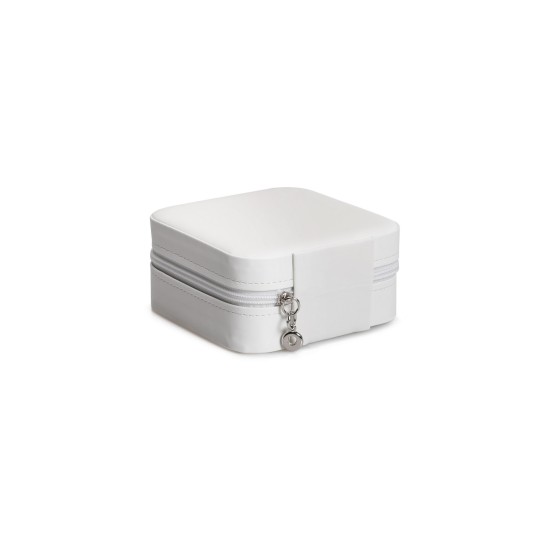 PU Leather Jewellery Box White White Aberto Design PU Leather Jewellery Box White White