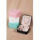 PU Leather Jewellery Box White White Aberto Design PU Leather Jewellery Box White White