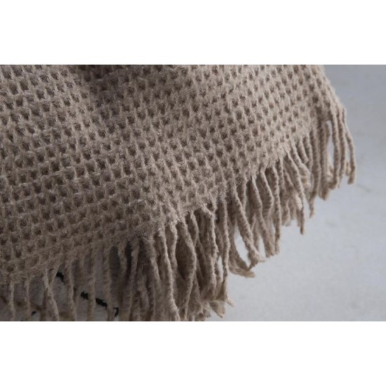 TV Blanket Brighton Waffle - Beige Beige Lessentiel TV Blanket Brighton Waffle - Beige Beige