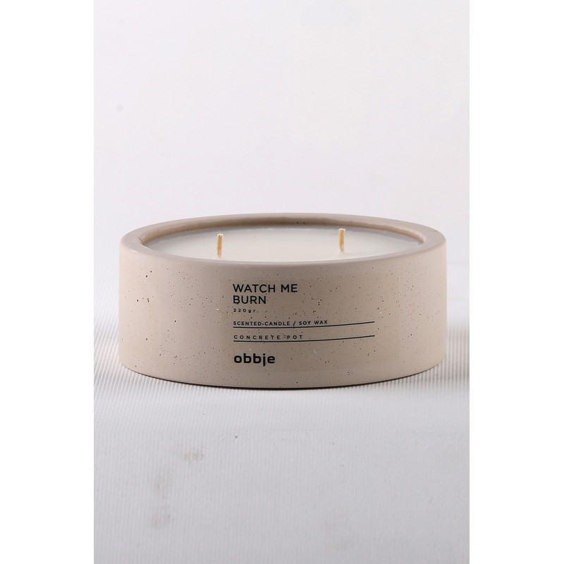 Aberto Design Candle Watch Me Burn Flat Beige