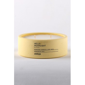 Candle Hello Moonlight Flat Yellow
