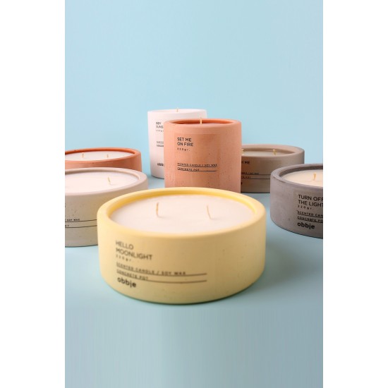 Candle Hello Moonlight Flat Yellow Aberto Design Candle Hello Moonlight Flat Yellow