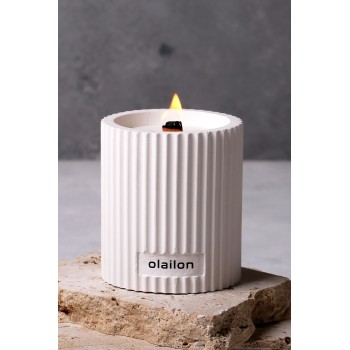 Candle Damla - White White