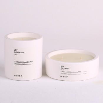 Candle Set (2 Pieces) Bby Sunshine White