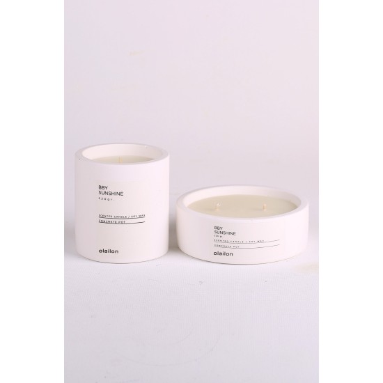 Aberto Design Candle Set (2 Pieces) Bby Sunshine White