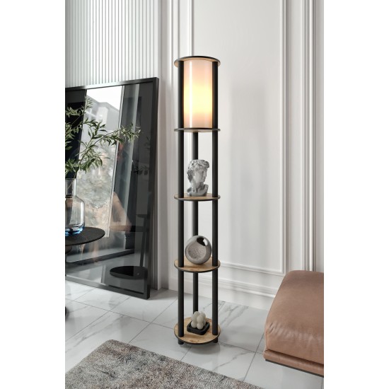 Floor Lamp KS-11107 Walnut Opviq Floor Lamp KS-11107 Walnut