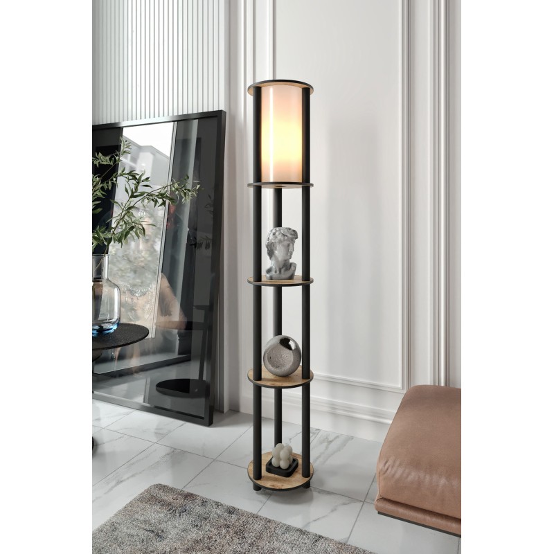 Opviq Floor Lamp KS-11107 Walnut