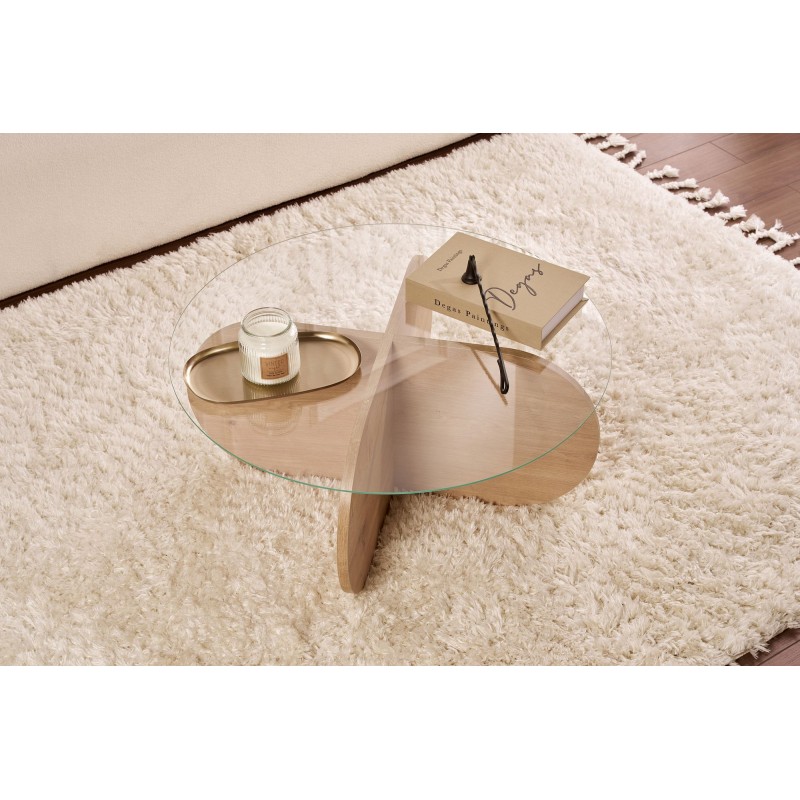 Coffee Table Aeris - Sapphire Oak, Transparent Sapphire Oak
Transparent