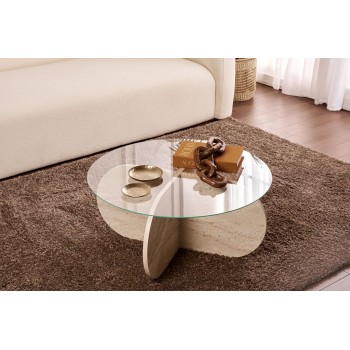 Coffee Table Aeris - Travertine, Transparent Travertine
Transparent