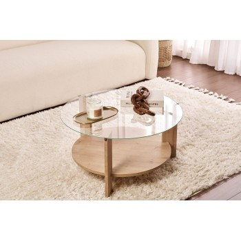 Coffee Table Clara - Sapphire Oak, Transparent Sapphire Oak
Transparent