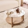 Coffee Table Clara - Sapphire Oak, Transparent Sapphire Oak
Transparent