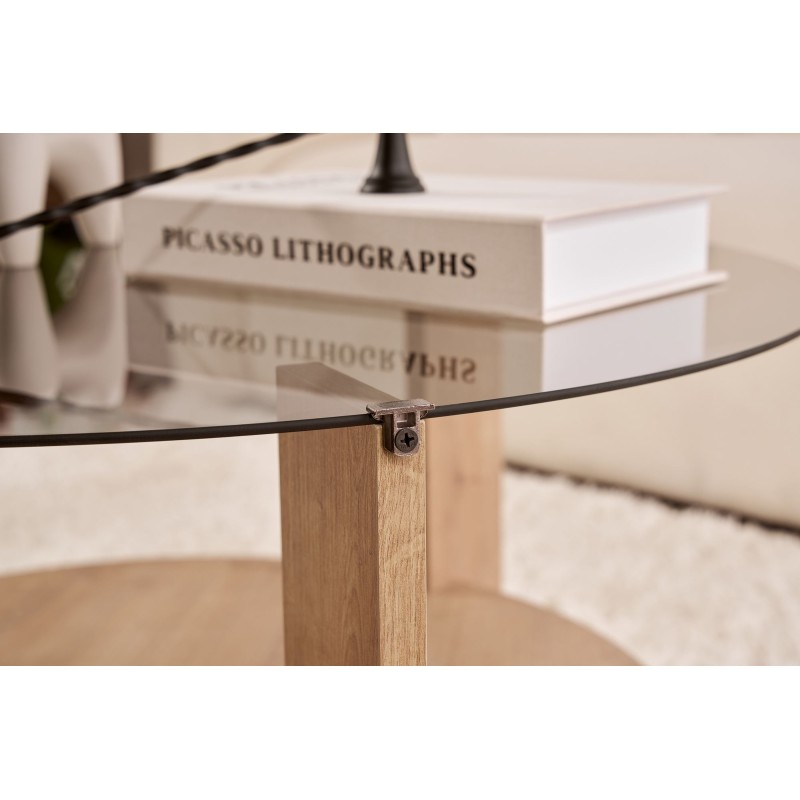 Coffee Table Clara - Sapphire Oak, Fume Sapphire Oak
Fume