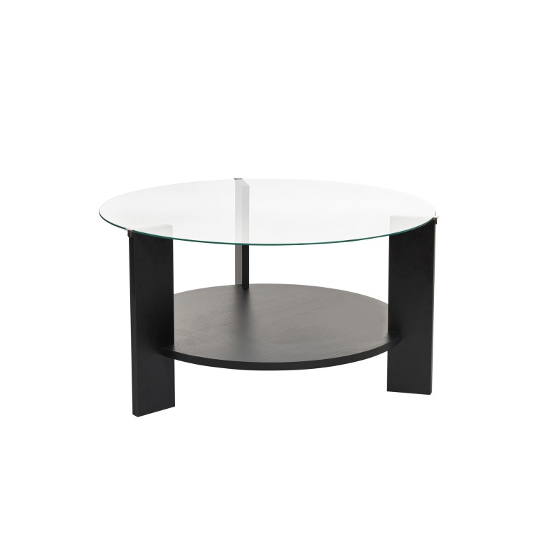 Coffee Table Clara - Wood Black, Transparent Wood Black
Transparent