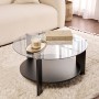 Coffee Table Clara - Wood Black, Fume Wood Black
Fume