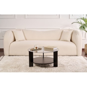 Coffee Table Clara - Wood Black, Fume Wood Black
Fume