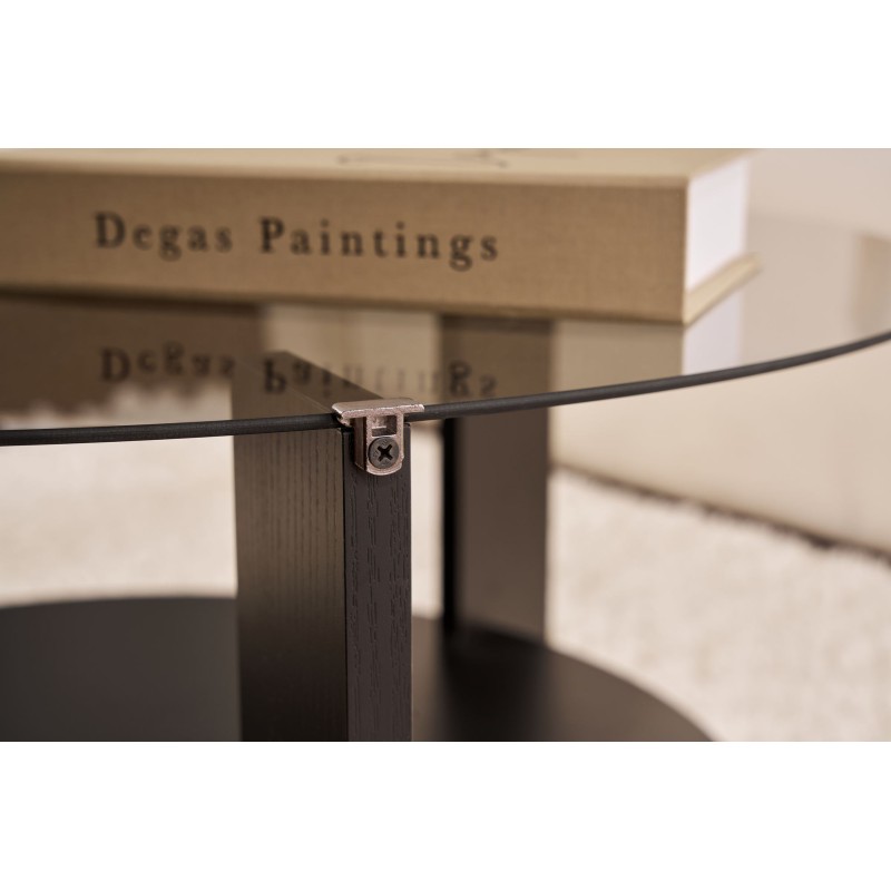 Coffee Table Clara - Wood Black, Fume Wood Black
Fume