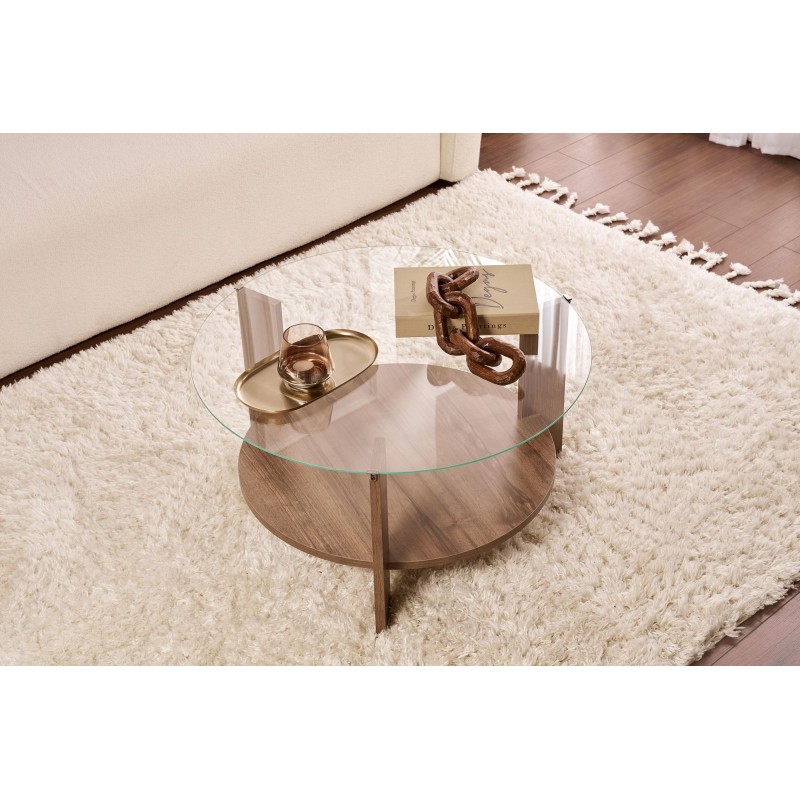 Coffee Table Clara - Walnut, Transparent Walnut
Transparent