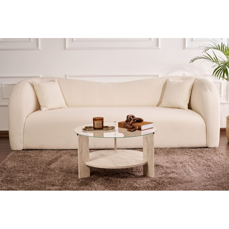 Coffee Table Clara - Travertine, Transparent Travertine
Transparent