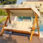 Garden Triple Swing Chair Lyon 2400 - Beige Beige