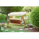 Garden Triple Swing Chair Lyon 2400 - Beige Beige Garden Triple Swing Chair Lyon 2400 - Beige Beige
