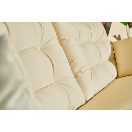 Garden Triple Swing Chair Lyon 2400 - Beige Beige Garden Triple Swing Chair Lyon 2400 - Beige Beige