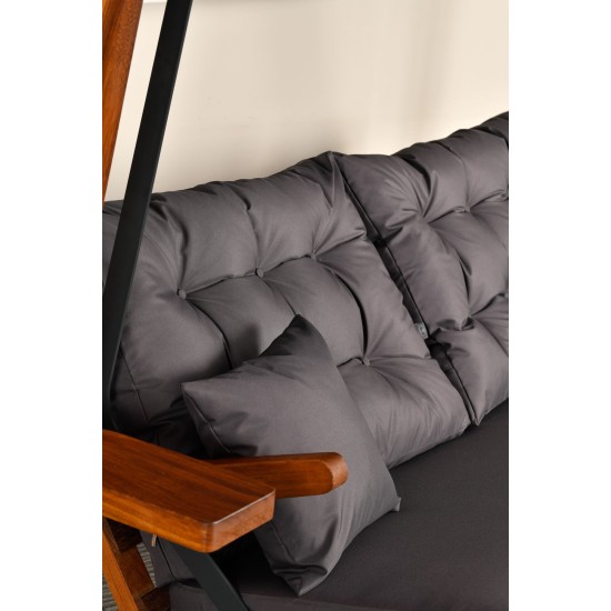 Garden Triple Swing Chair Sia 2400 - Anthracite Anthracite Garden Triple Swing Chair Sia 2400 - Anthracite Anthracite