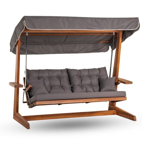 Garden Triple Swing Chair Sia 2400 - Anthracite Anthracite Garden Triple Swing Chair Sia 2400 - Anthracite Anthracite
