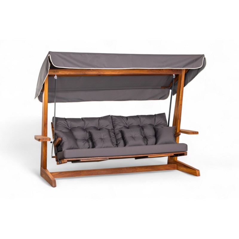 Garden Triple Swing Chair Luna Deluxe 2600 - Anthracite Anthracite