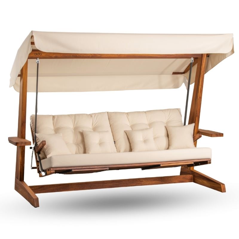 Garden Triple Swing Chair Luna Deluxe 2600 - Beige Beige