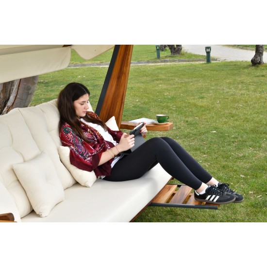 Garden Triple Swing Chair Luna Deluxe 2600 - Beige Beige