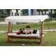 Garden Triple Swing Chair Luna Deluxe 2600 - Beige Beige