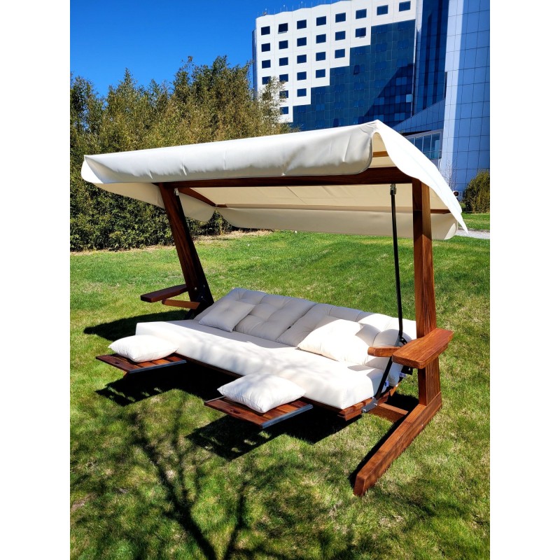 Garden Triple Swing Chair Luna Deluxe 2600 - Beige Beige