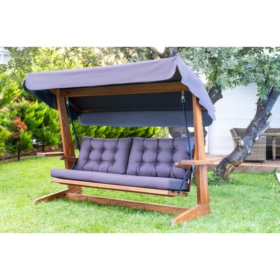 Garden Triple Swing Chair Viva 2400 - Anthracite Anthracite Garden Triple Swing Chair Viva 2400 - Anthracite Anthracite