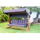 Garden Triple Swing Chair Viva 2400 - Anthracite Anthracite Garden Triple Swing Chair Viva 2400 - Anthracite Anthracite