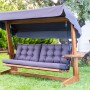 Garden Triple Swing Chair Viva 2400 - Anthracite Anthracite