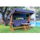 Garden Triple Swing Chair Viva 2400 - Anthracite Anthracite Garden Triple Swing Chair Viva 2400 - Anthracite Anthracite