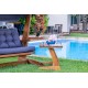 Garden Triple Swing Chair Viva 2400 - Anthracite Anthracite Garden Triple Swing Chair Viva 2400 - Anthracite Anthracite