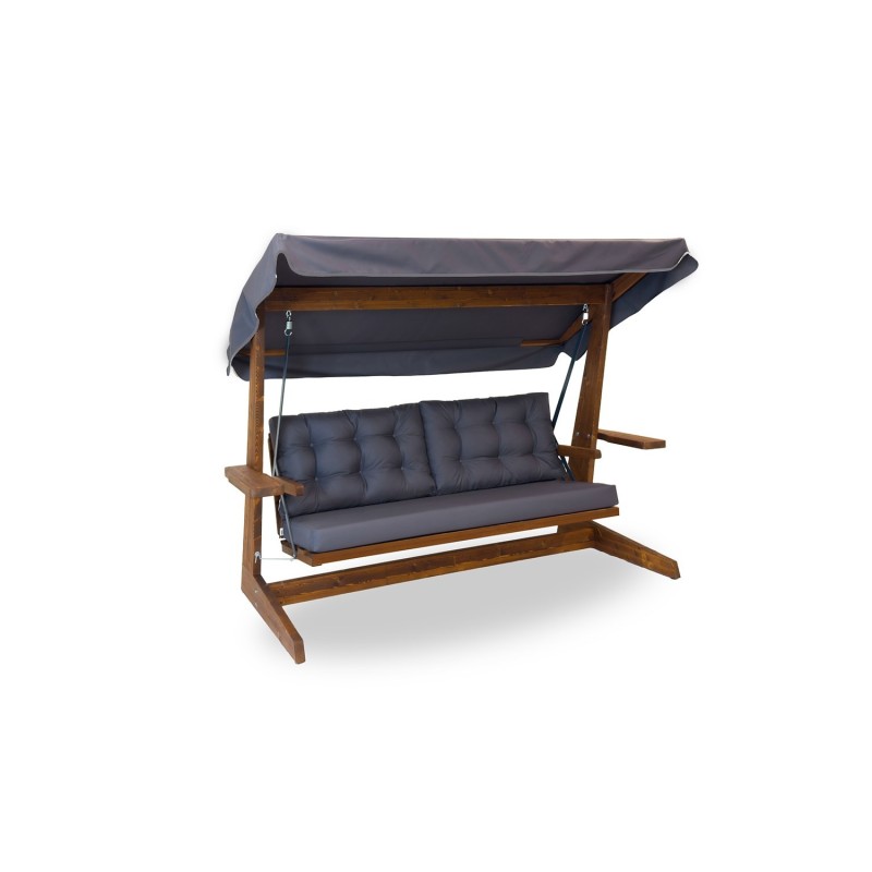 Garden Triple Swing Chair Viva 2400 - Anthracite Anthracite