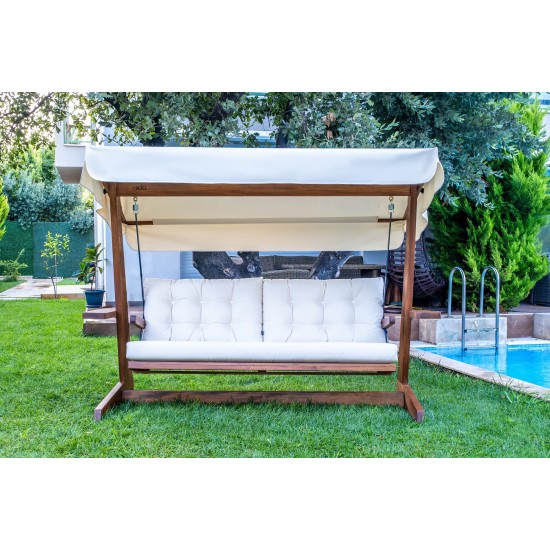 Garden Triple Swing Chair Viva 2400 - Beige Beige Garden Triple Swing Chair Viva 2400 - Beige Beige