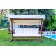 Garden Triple Swing Chair Viva 2400 - Beige Beige Garden Triple Swing Chair Viva 2400 - Beige Beige