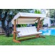 Garden Triple Swing Chair Viva 2400 - Beige Beige Garden Triple Swing Chair Viva 2400 - Beige Beige