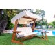 Garden Triple Swing Chair Viva 2400 - Beige Beige Garden Triple Swing Chair Viva 2400 - Beige Beige