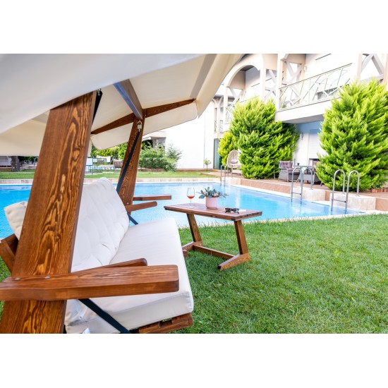 Garden Triple Swing Chair Viva 2400 - Beige Beige Garden Triple Swing Chair Viva 2400 - Beige Beige