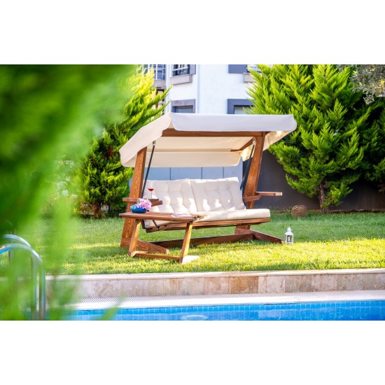 Garden Triple Swing Chair Viva 2400 - Beige Beige Garden Triple Swing Chair Viva 2400 - Beige Beige