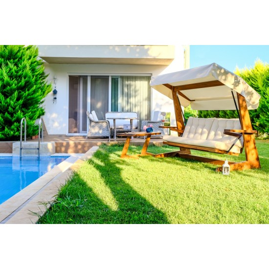 Garden Triple Swing Chair Viva 2400 - Beige Beige Garden Triple Swing Chair Viva 2400 - Beige Beige