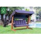 Garden Triple Swing Chair Viva 2200 - Anthracite Anthracite Garden Triple Swing Chair Viva 2200 - Anthracite Anthracite