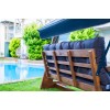 Garden Triple Swing Chair Viva 2200 - Anthracite Anthracite