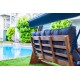 Garden Triple Swing Chair Viva 2200 - Anthracite Anthracite Garden Triple Swing Chair Viva 2200 - Anthracite Anthracite