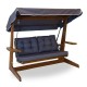 Garden Triple Swing Chair Viva 2200 - Anthracite Anthracite Garden Triple Swing Chair Viva 2200 - Anthracite Anthracite