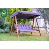 Garden Double Swing Chair Pera 2000 - Anthracite Anthracite